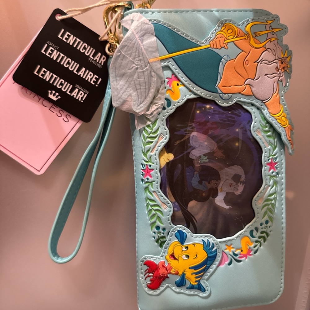 Loungefly The Little Mermaid Lenticular Wristlet
